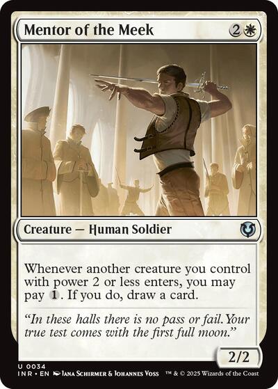 Mentor of the Meek (Innistrad Remastered) Light Play