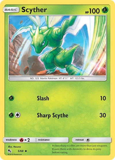 Scyther (Hidden Fates) Light Play