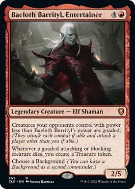 Baeloth Barrityl, Entertainer (Commander Legends: Battle for Baldur's Gate) Near Mint Foil