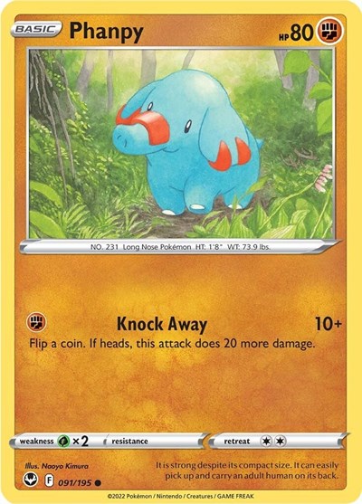 Phanpy (SWSH12: Silver Tempest) Light Play