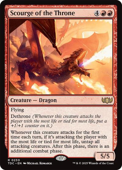 Scourge of the Throne (Commander: Tarkir: Dragonstorm) Light Play