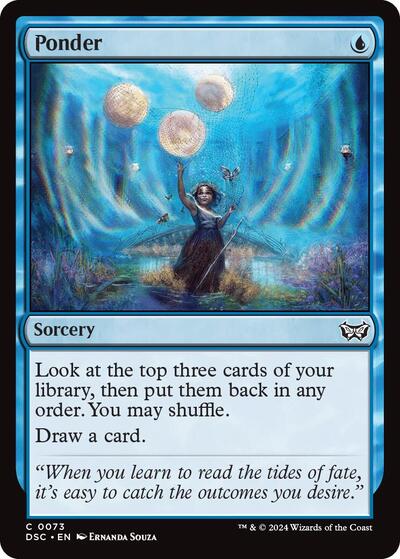 Ponder (Commander: Duskmourn: House of Horror) Light Play