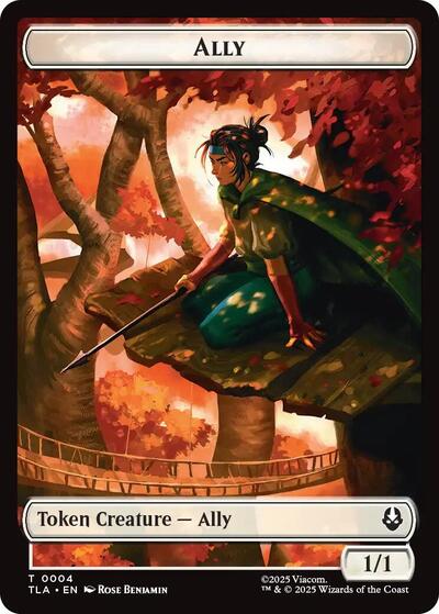 Ally (0004) / Clue (0015) Double-Sided Token (Avatar: The Last Airbender) Light Play