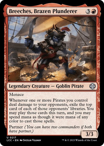 Breeches, Brazen Plunderer (Commander: The Lost Caverns of Ixalan) Light Play