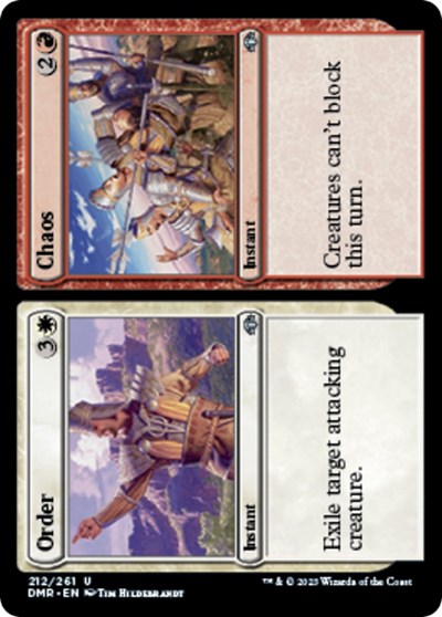 Order / Chaos (Dominaria Remastered) Light Play