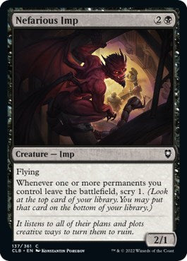 Nefarious Imp (Commander Legends: Battle for Baldur's Gate) Light Play