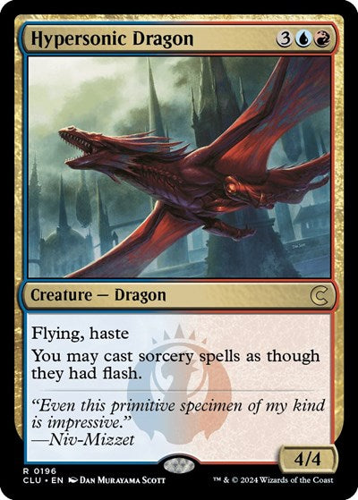Hypersonic Dragon (Ravnica: Clue Edition) Light Play