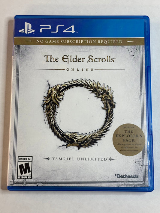 The Elder Scrolls Online Tamriel Unlimited (PS4) (No Manual)