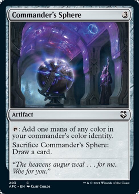 Commander's Sphere (Commander 2021 Forgotten Realms) Light Play
