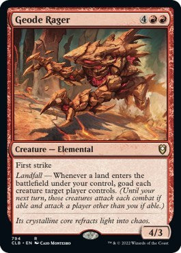 Geode Rager (Commander Legends: Battle for Baldur's Gate) Light Play