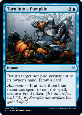 Turn into a Pumpkin (Throne of Eldraine) Light Play