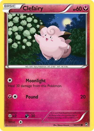 Clefairy (69) (XY - Furious Fists) Light Play