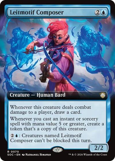 Leitmotif Composer (Extended Art) (Commander: Secrets of Strixhaven) Light Play