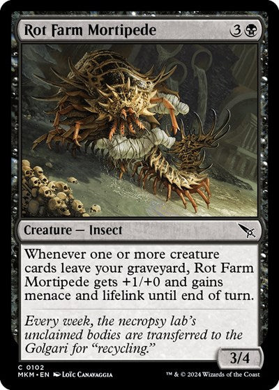 Rot Farm Mortipede (Murders at Karlov Manor) Light Play Foil