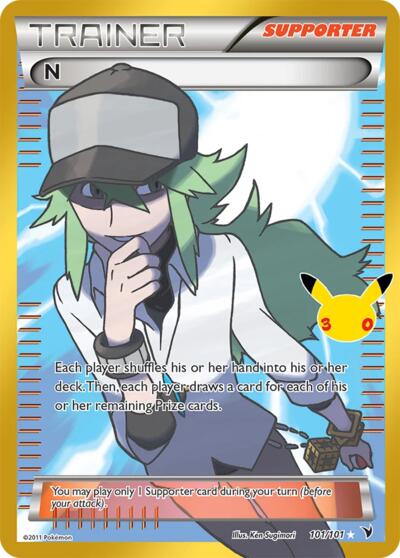 N (ME: 30th Celebration Classic Collection) Light Play Holofoil