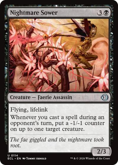 Nightmare Sower (Lorwyn Eclipsed) Light Play