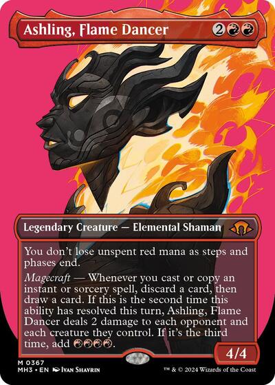 Ashling, Flame Dancer (Borderless) (Modern Horizons 3) Near Mint