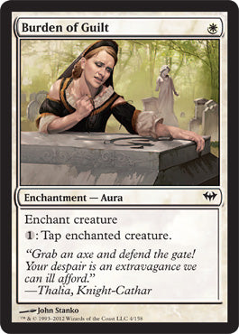 Burden of Guilt (Dark Ascension) Light Play Foil