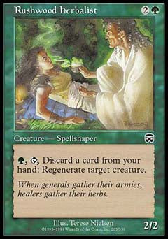 Rushwood Herbalist (Mercadian Masques) Light Play