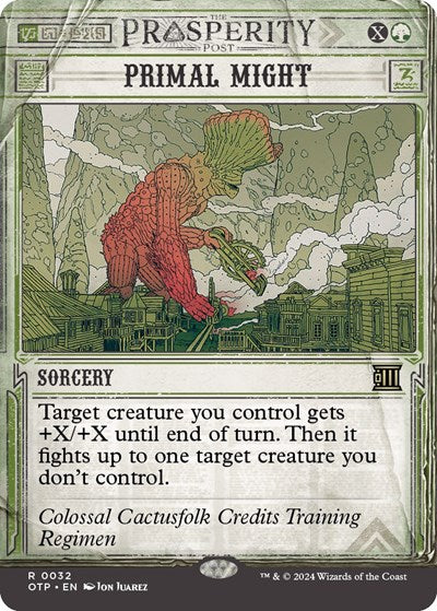 Primal Might (Outlaws of Thunder Junction: Breaking News) Light Play