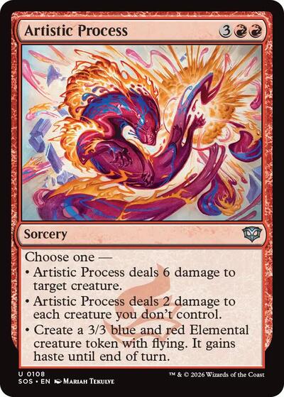 Artistic Process (Secrets of Strixhaven) Light Play Foil