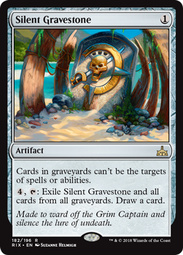 Silent Gravestone (Rivals of Ixalan) Light Play