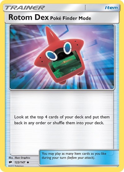 Rotom Dex Poke Finder Mode (SM - Burning Shadows) Light Play