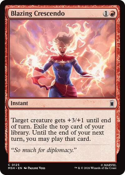 Blazing Crescendo (Marvel Super Heroes) Light Play