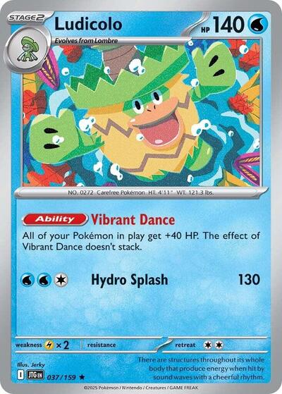 Ludicolo (SV09: Journey Together) Light Play Reverse Holofoil