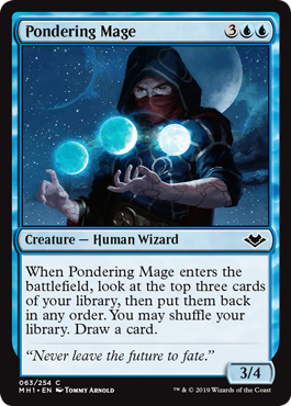 Pondering Mage (Modern Horizons) Light Play