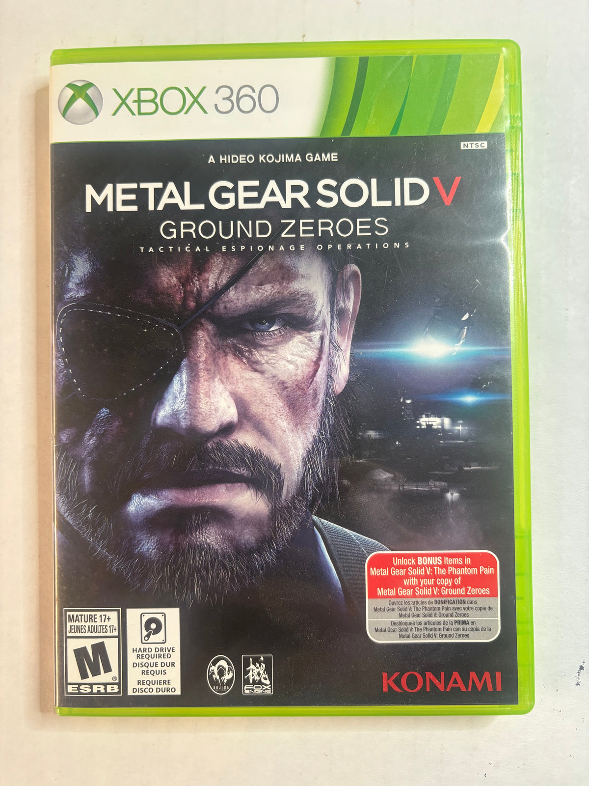 Metal Gear Solid V Ground Zeros (Xbox 360) (No Manual) (Tested/Working)