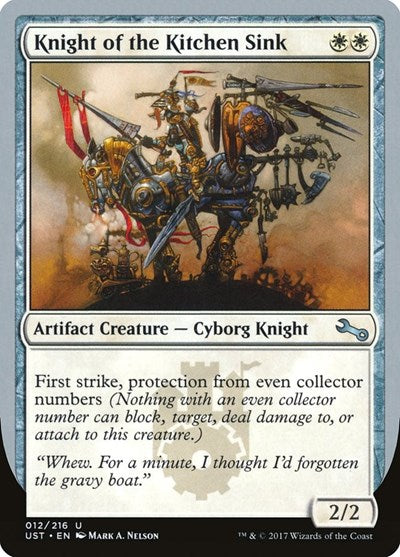 Knight of the Kitchen Sink (B) (Unstable) Light Play