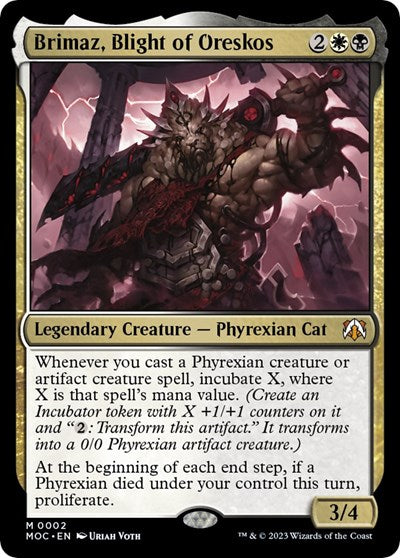 Brimaz, Blight of Oreskos (Commander: March of the Machine) Light Play Foil