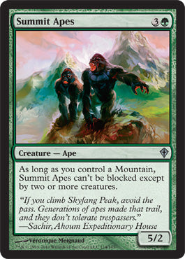 Summit Apes (Worldwake) Damaged / Poor