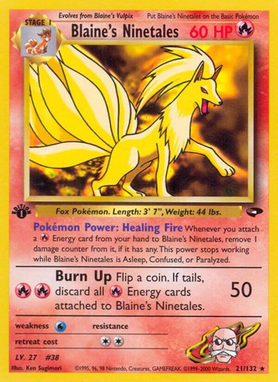 Blaine's Ninetales (Gym Challenge) Damaged / Poor Unlimited