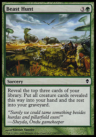 Beast Hunt (Zendikar) Light Play