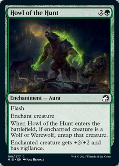 Howl of the Hunt (Innistrad: Midnight Hunt) Light Play