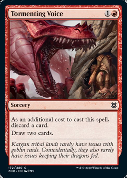 Tormenting Voice (Zendikar Rising) Damaged / Poor