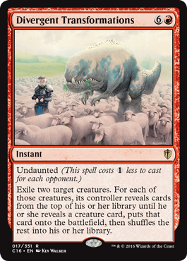 Divergent Transformations (Commander 2016 Edition) Light Play
