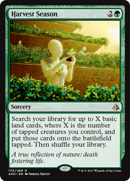 Harvest Season (Amonkhet) Medium Play