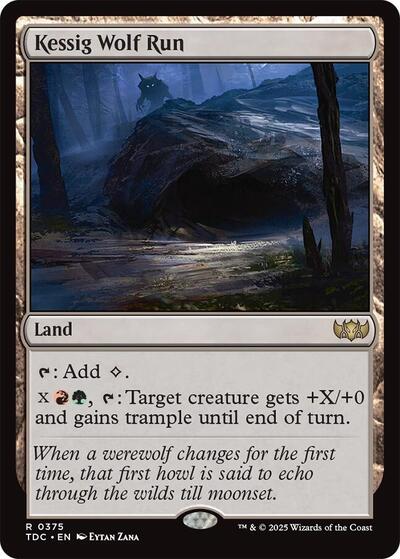 Kessig Wolf Run (Commander: Tarkir: Dragonstorm) Light Play