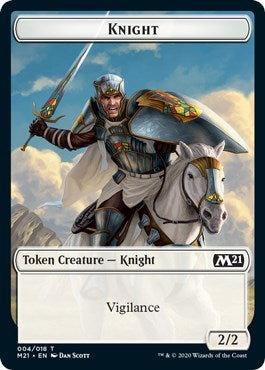 Knight Token (Core Set 2021) Medium Play