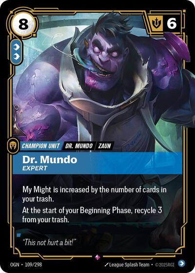 Dr. Mundo Expert (Origins) Light Play Foil
