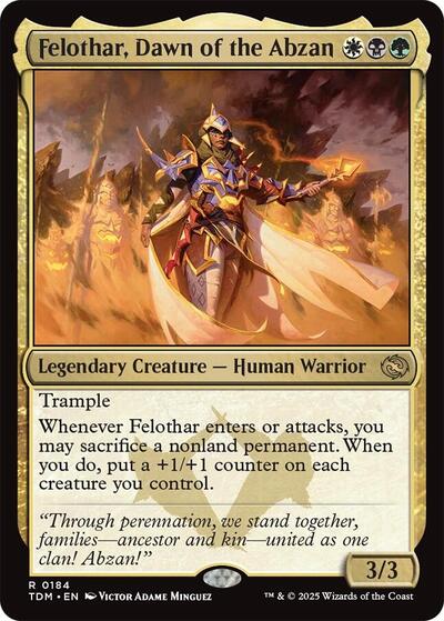 Felothar, Dawn of the Abzan (Tarkir: Dragonstorm) Light Play