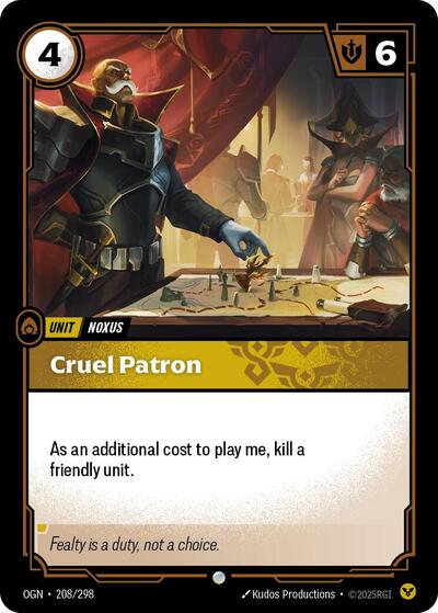 Cruel Patron (Origins) Light Play Foil