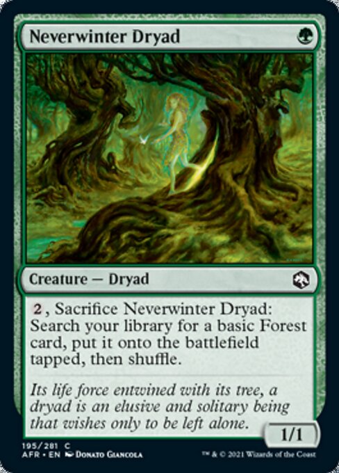 Neverwinter Dryad (Adventures in the Forgotten Realms) Light Play Foil