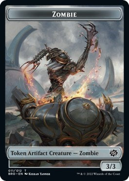 Zombie Token (The Brothers' War) Light Play
