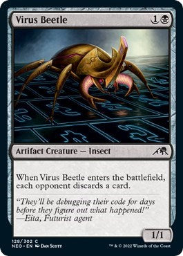 Virus Beetle (Kamigawa: Neon Dynasty) Light Play