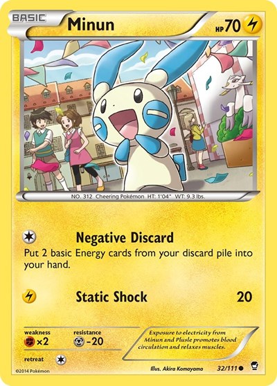Minun (XY - Furious Fists) Medium Play