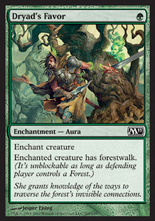 Dryad's Favor (Magic 2011 Core Set) Light Play